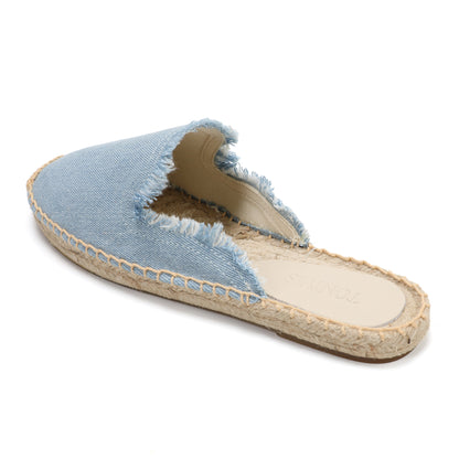 Women's Wool & Denim Espadrille Mules