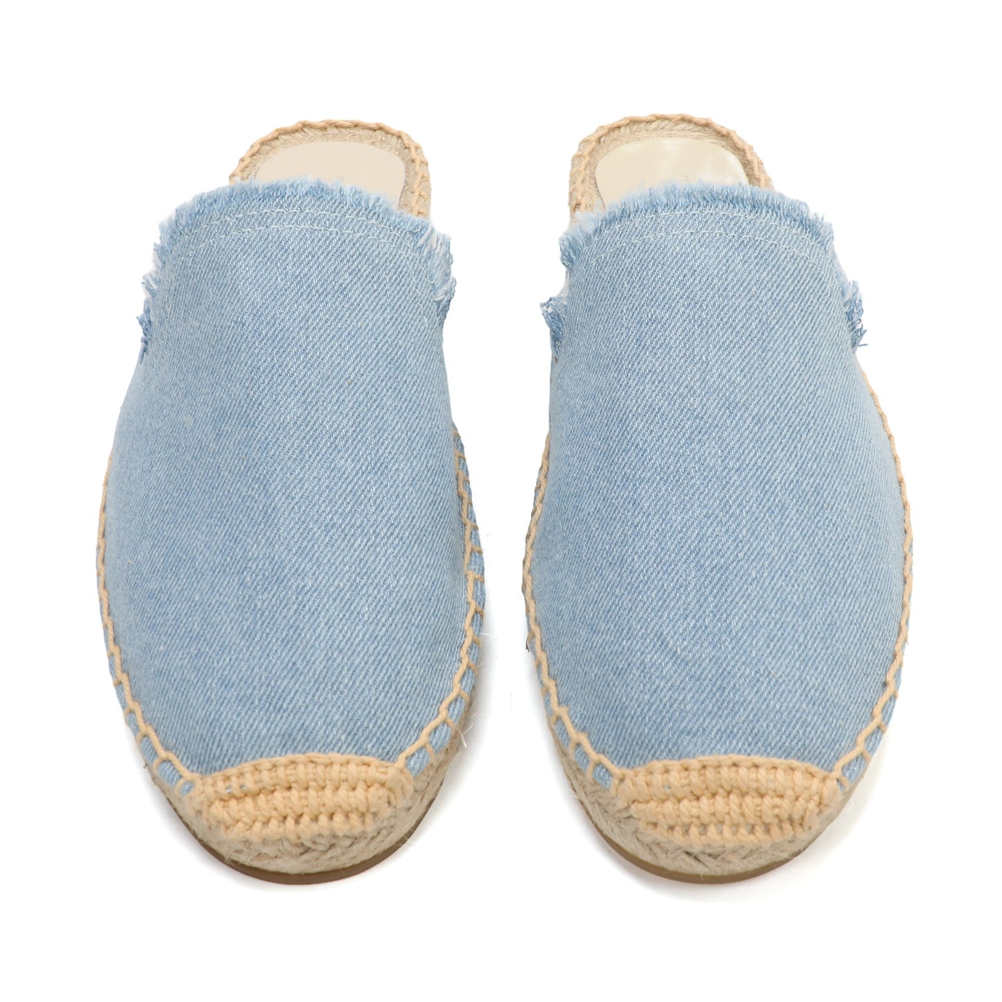 Women's Wool & Denim Espadrille Mules