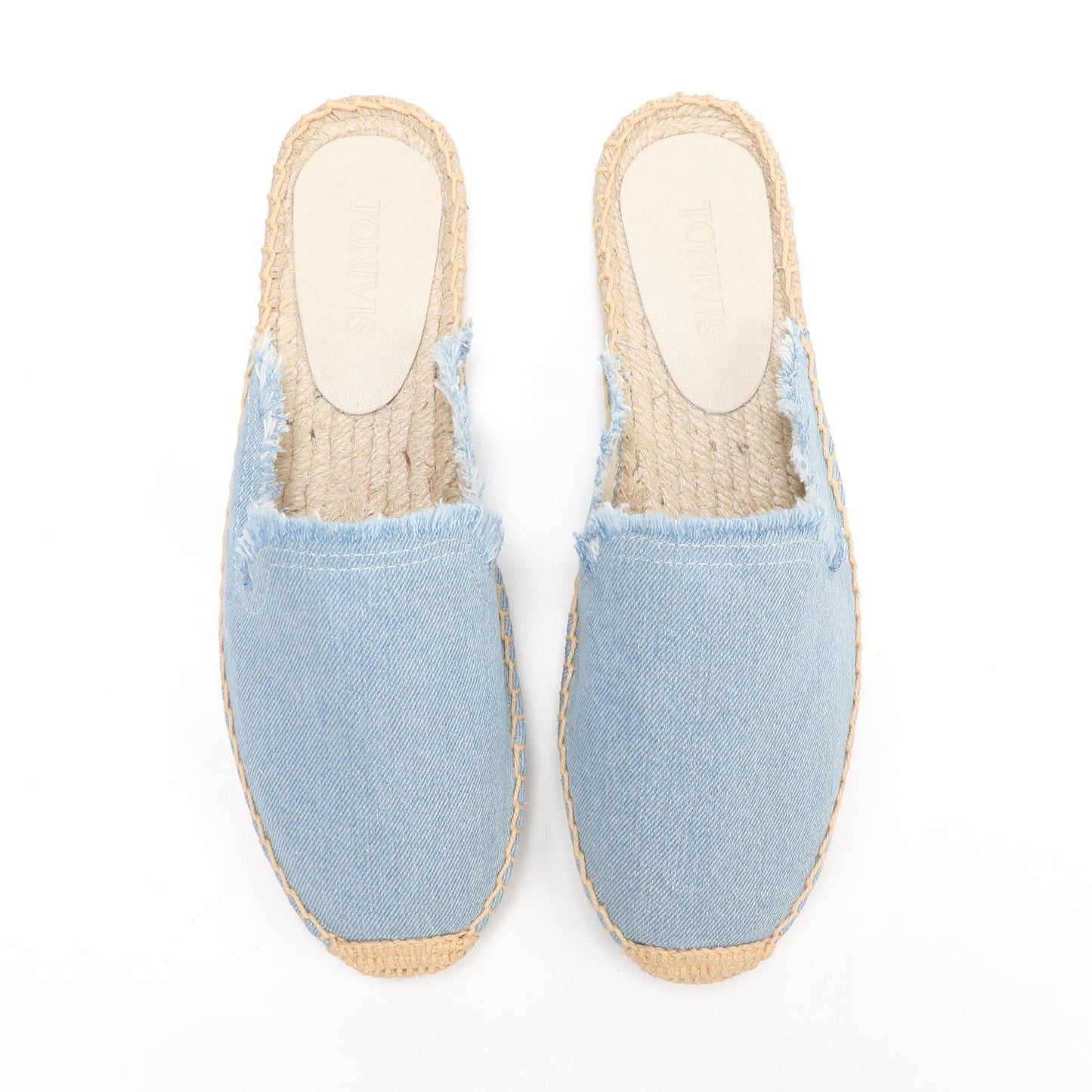 Women's Wool & Denim Espadrille Mules