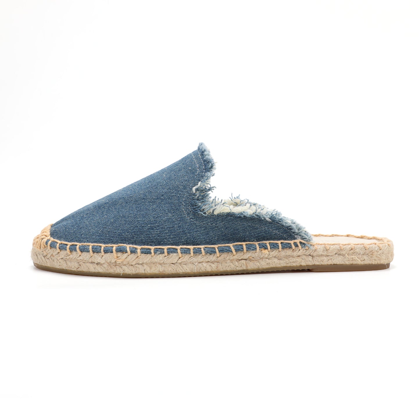 Women's Wool & Denim Espadrille Mules