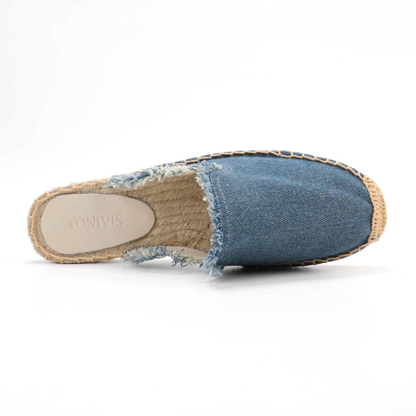 Women's Wool & Denim Espadrille Mules