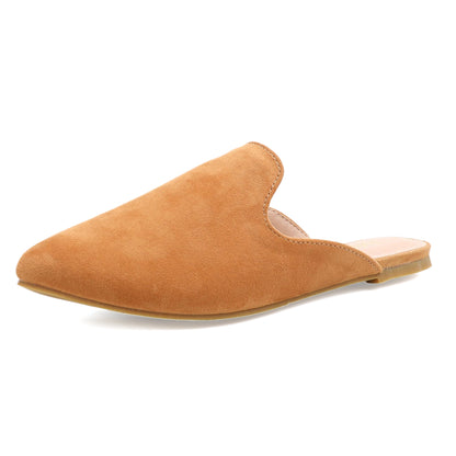 Leopard Print Pointed Toe Mules for Women – Chic Slip-On Flats