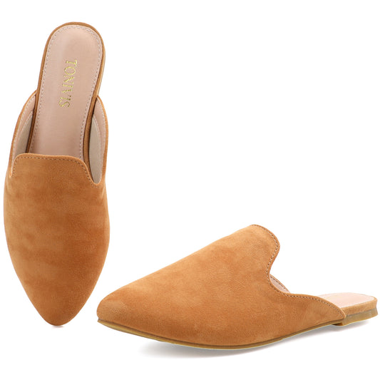 Leopard Print Pointed Toe Mules for Women – Chic Slip-On Flats