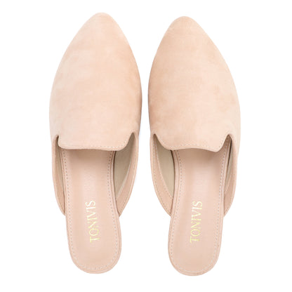 Leopard Print Pointed Toe Mules for Women – Chic Slip-On Flats
